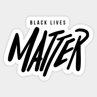 Black lives matter words power Sticker